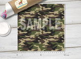Military Camouflage Patterned Adhesive Vinyl 046
